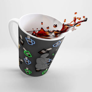 Coffee Aesthetic Coffee Co. Mug 12oz Coffee-Aesthetic.com - Big 4am Neon Latte mug