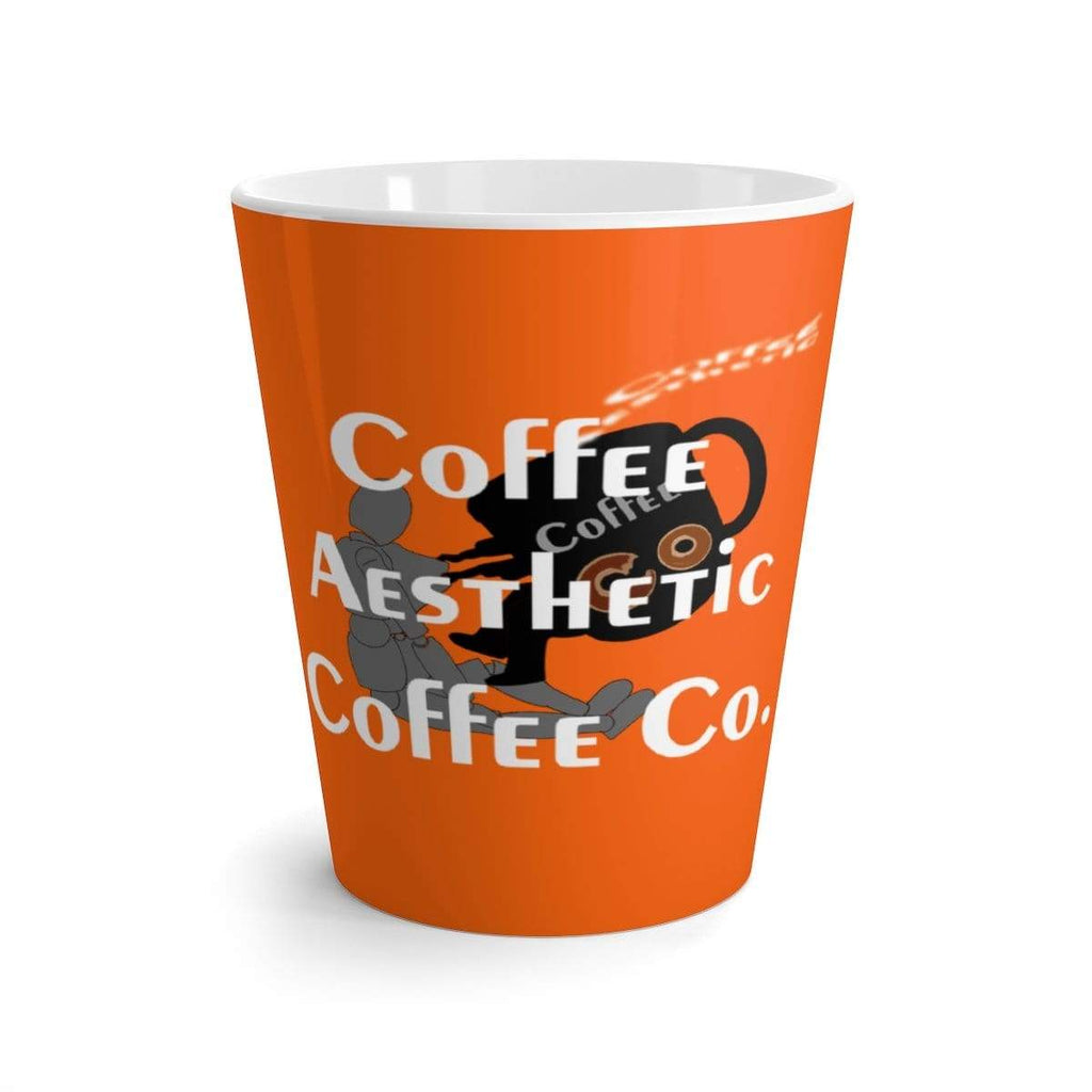 Coffee-Aesthetic.com Big Orange Latte mug