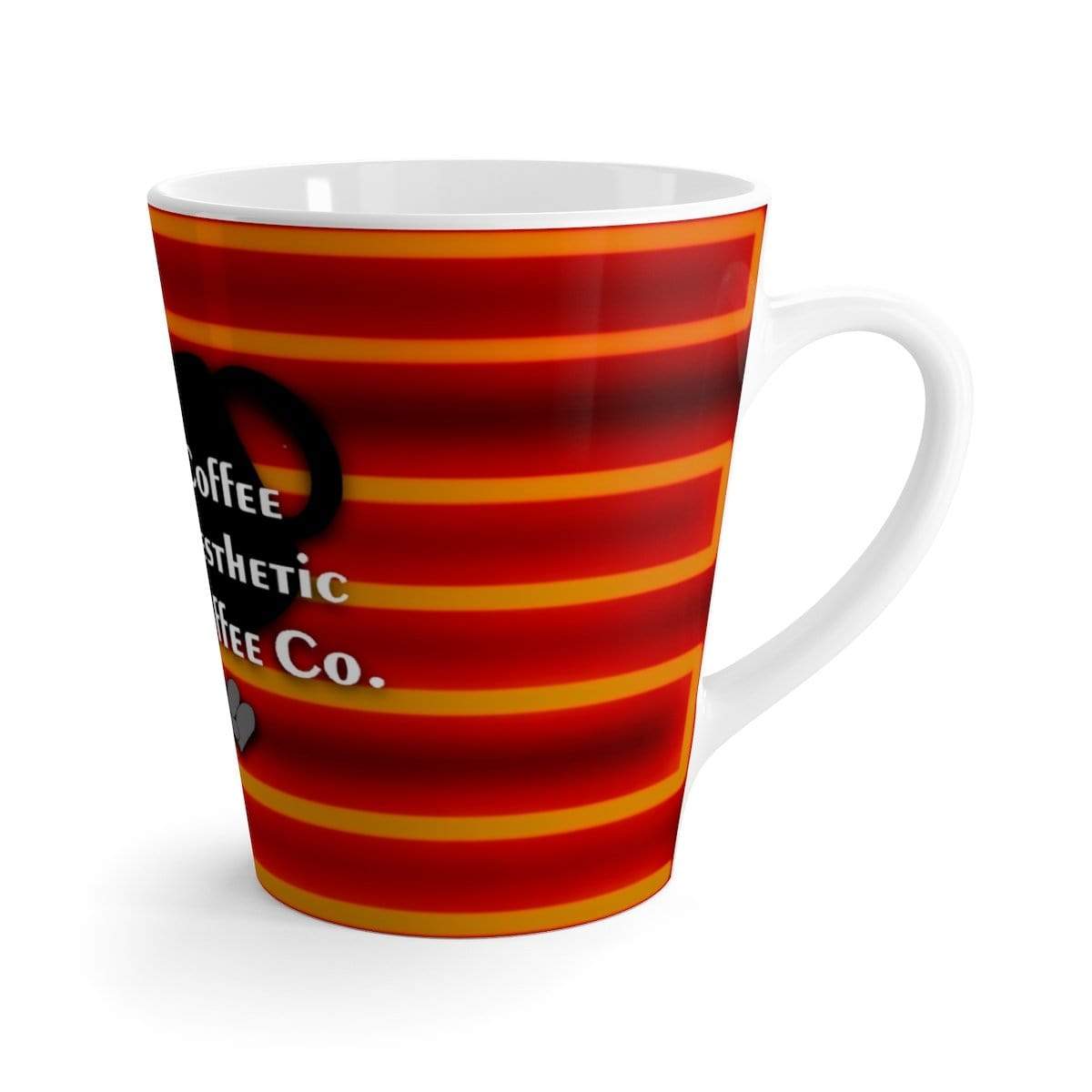 Coffee Aesthetic Coffee Co. Mug 12oz Coffee-Aesthetic.com - Hot - Donut Touch Latte mug