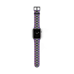 Skateboard Bandolier Apple Watch Band Signature Purple