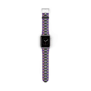 Skateboard Bandolier Apple Watch Band Signature Purple