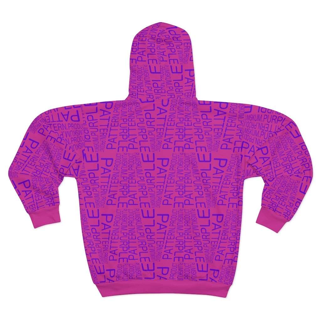 Plumskum | Purple | Pattern | Product | Pink Zip Hoodie