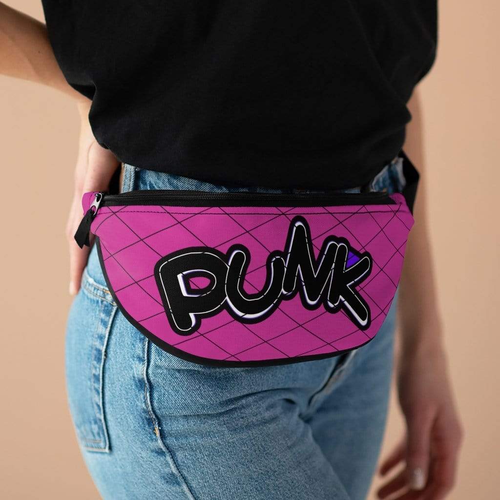 Plumskum Punk Rock Fanny Pack - Pinker in Fishnet