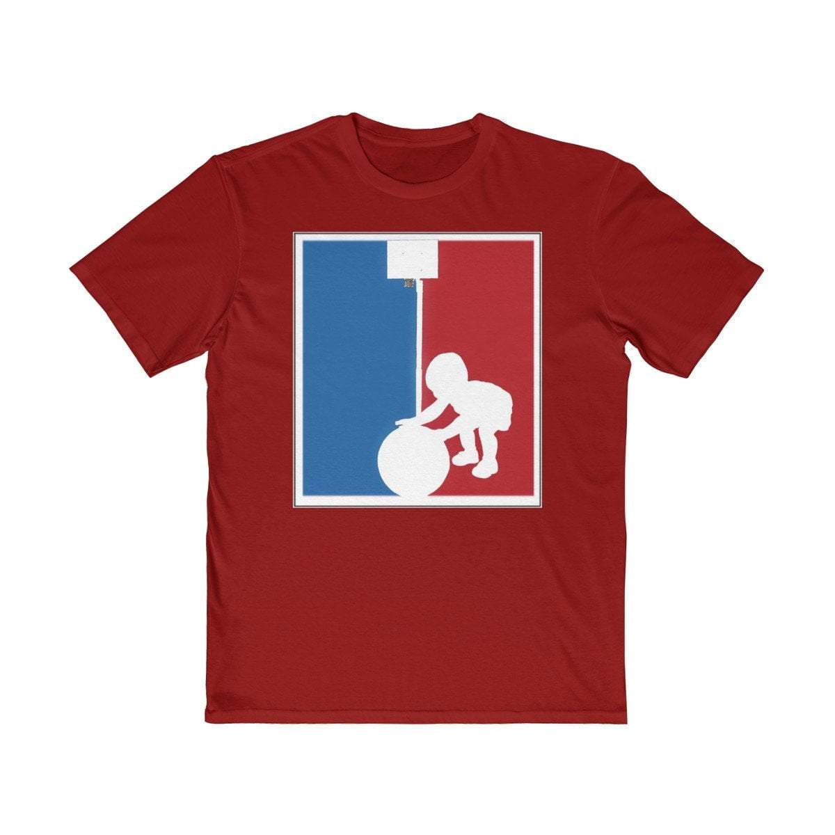 Plumskum Clothing > Men's Clothing > Shirts & Tees > T-shirts XS / Classic Red Baller In Training Nba Logo Inspired Basketball Tee
