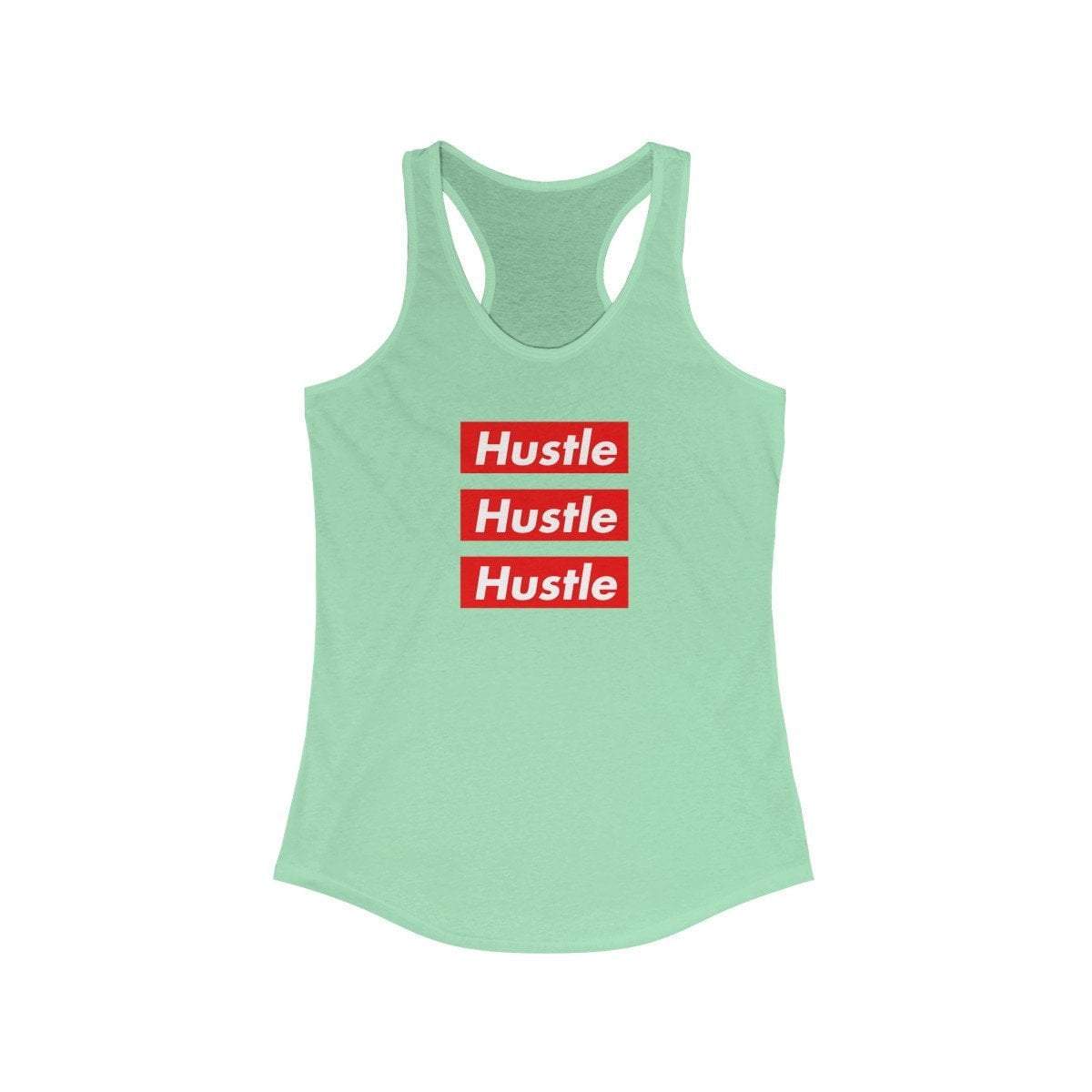 Plumskum Clothing > Women's Clothing > Tops & Tees > Tanks XS / Solid Black Plumskum Hustle Hustle Hustle Racerback Tanktop