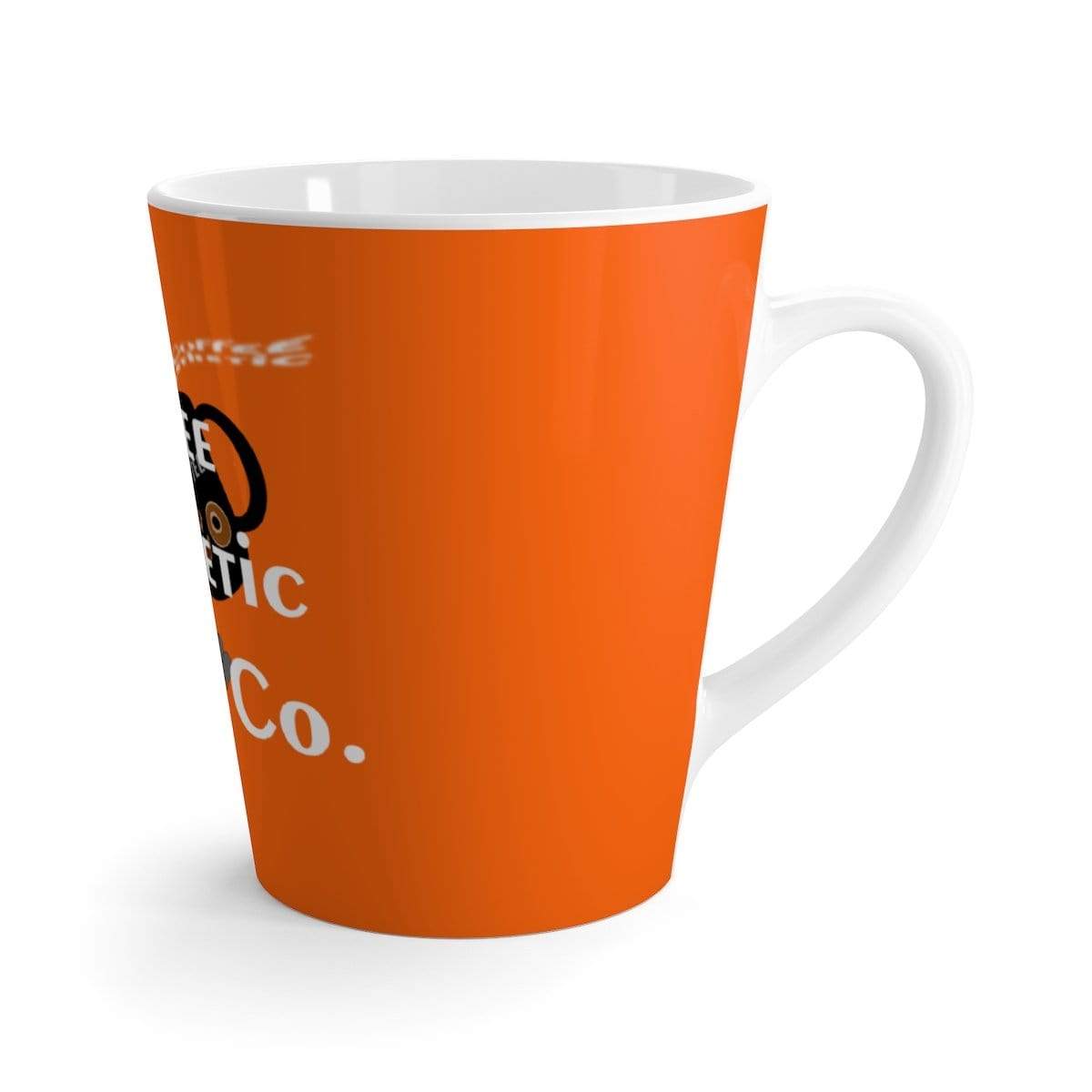 Printify Mug 12oz Coffee-Aesthetic.com Big Orange Latte mug