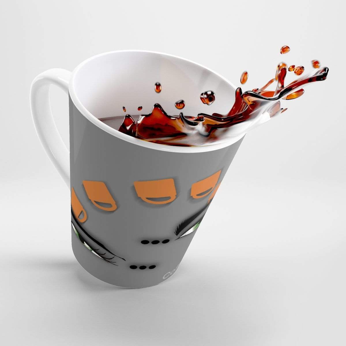 Plumskum Mug 12oz Coffee-Aesthetic.com - Coffee Awake! Latte mug