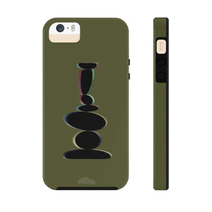 Plumskum Phone Case iPhone 5/5s/5se Tough Plumskum Zen Balanced Stones Artwork Phone Case