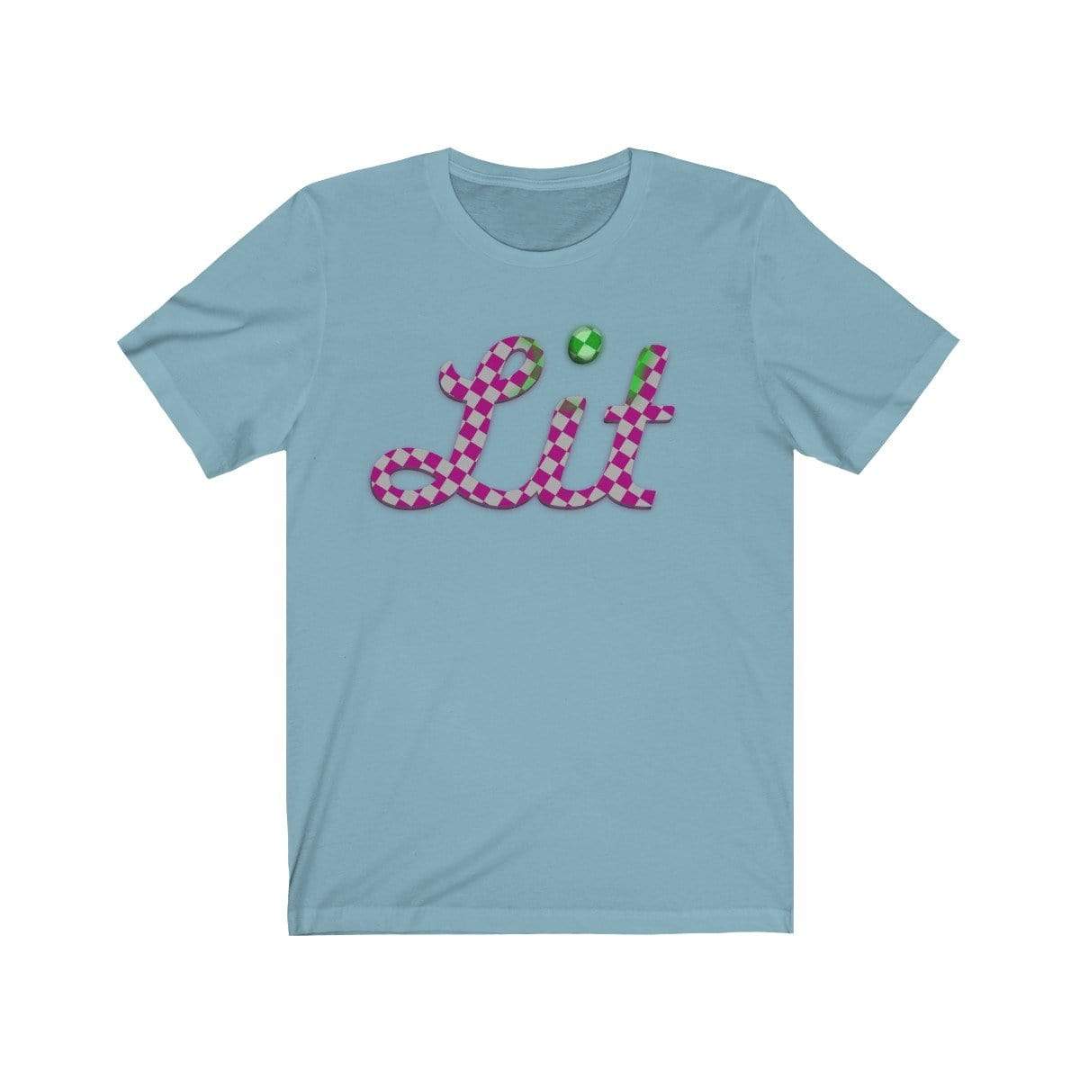 Plumskum T-Shirt Baby Blue / S Pink Checkered Lit T-shirt