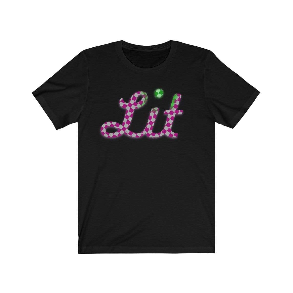 Plumskum T-Shirt Black / S Pink Checkered Lit T-shirt