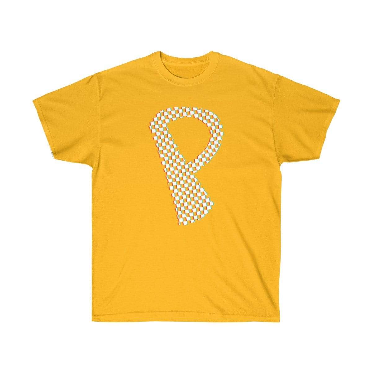 Plumskum T-Shirt Gold / S Checkered, Glitchy, Capital P T-Shirt