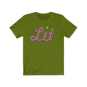 Plumskum T-Shirt Leaf / S Pink Checkered Lit T-shirt