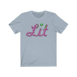 Plumskum T-Shirt Light Blue / S Pink Checkered Lit T-shirt