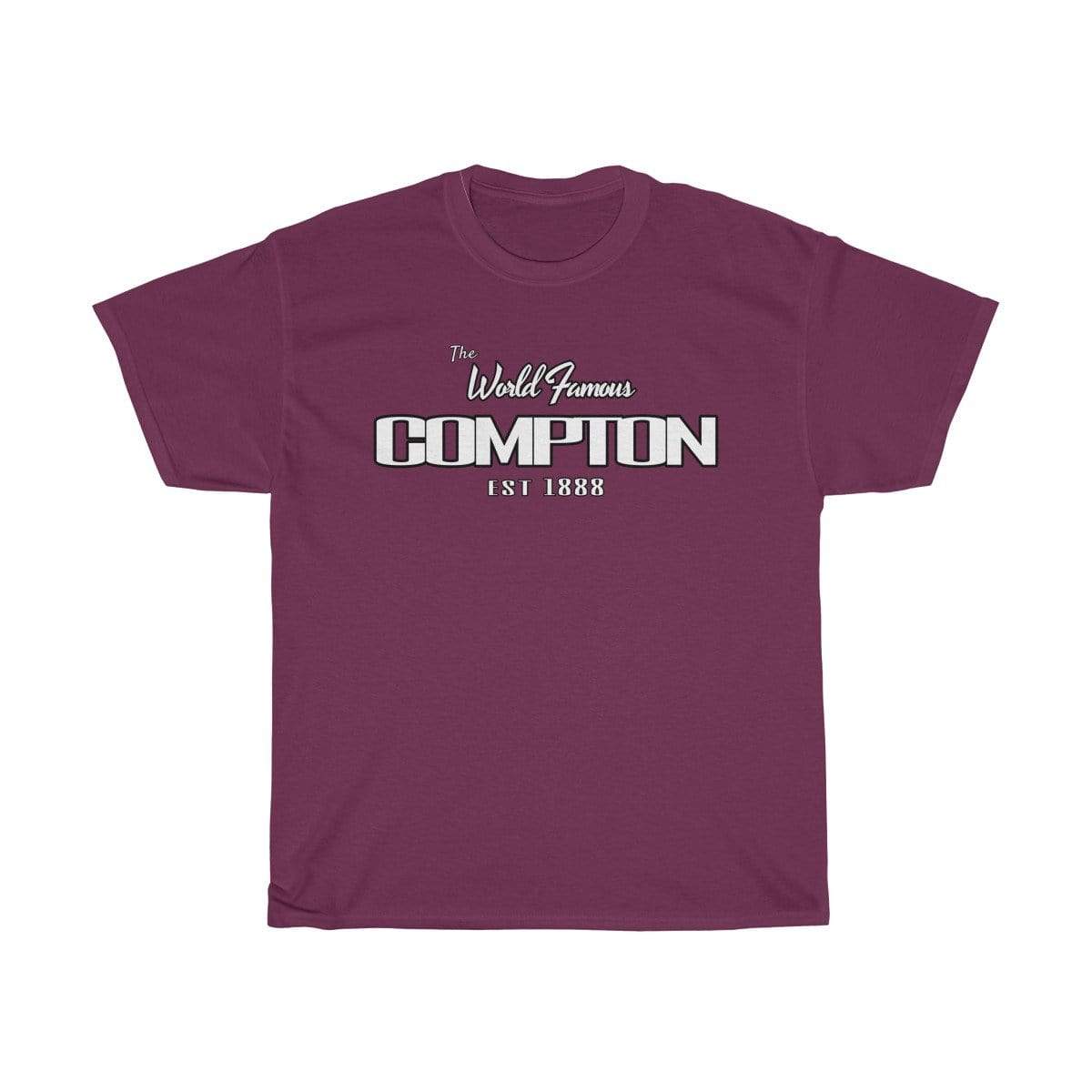 Plumskum T-Shirt Maroon / S World Famous Compton EST. 1888 T-Shirt