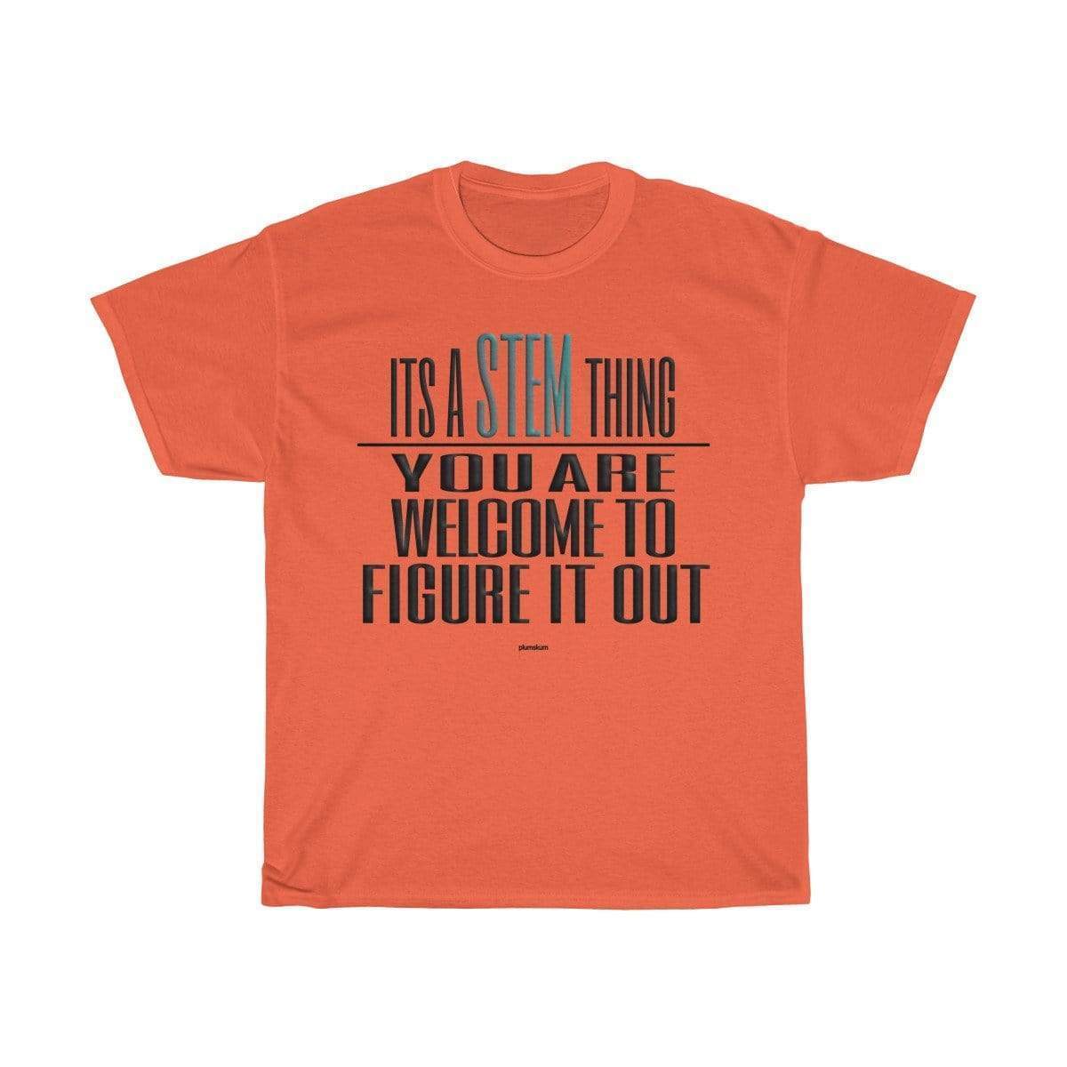 Plumskum T-Shirt Orange / S Figure Out STEM T-Shirt