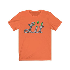 Plumskum T-Shirt Orange / S Grey Checkered Lit T-shirt