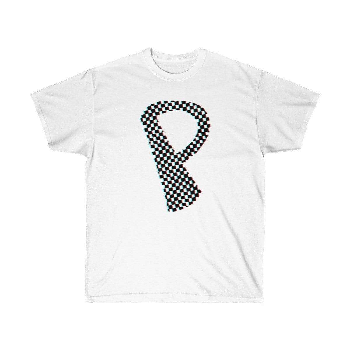 Plumskum T-Shirt White / L Dark Checkered, Glitchy, Capital P T-Shirt