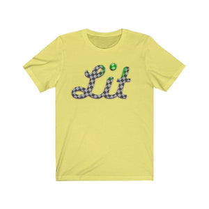 Plumskum T-Shirt Yellow / L Grey Checkered Lit T-shirt