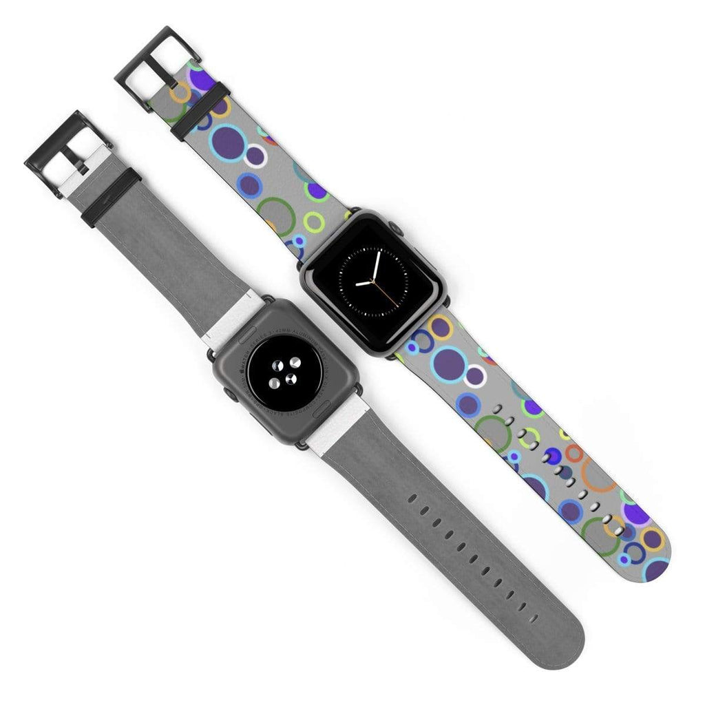 Printify Accessories 42 mm / Black Matte Plumskum Original Pattern Apple Watch Band