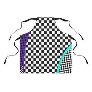 Printify Accessories One Size Checkered Chef Apron by Plumskum
