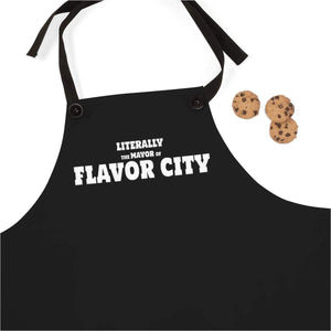 Printify Accessories One Size Literally Mayor of Flavor City Official Apron