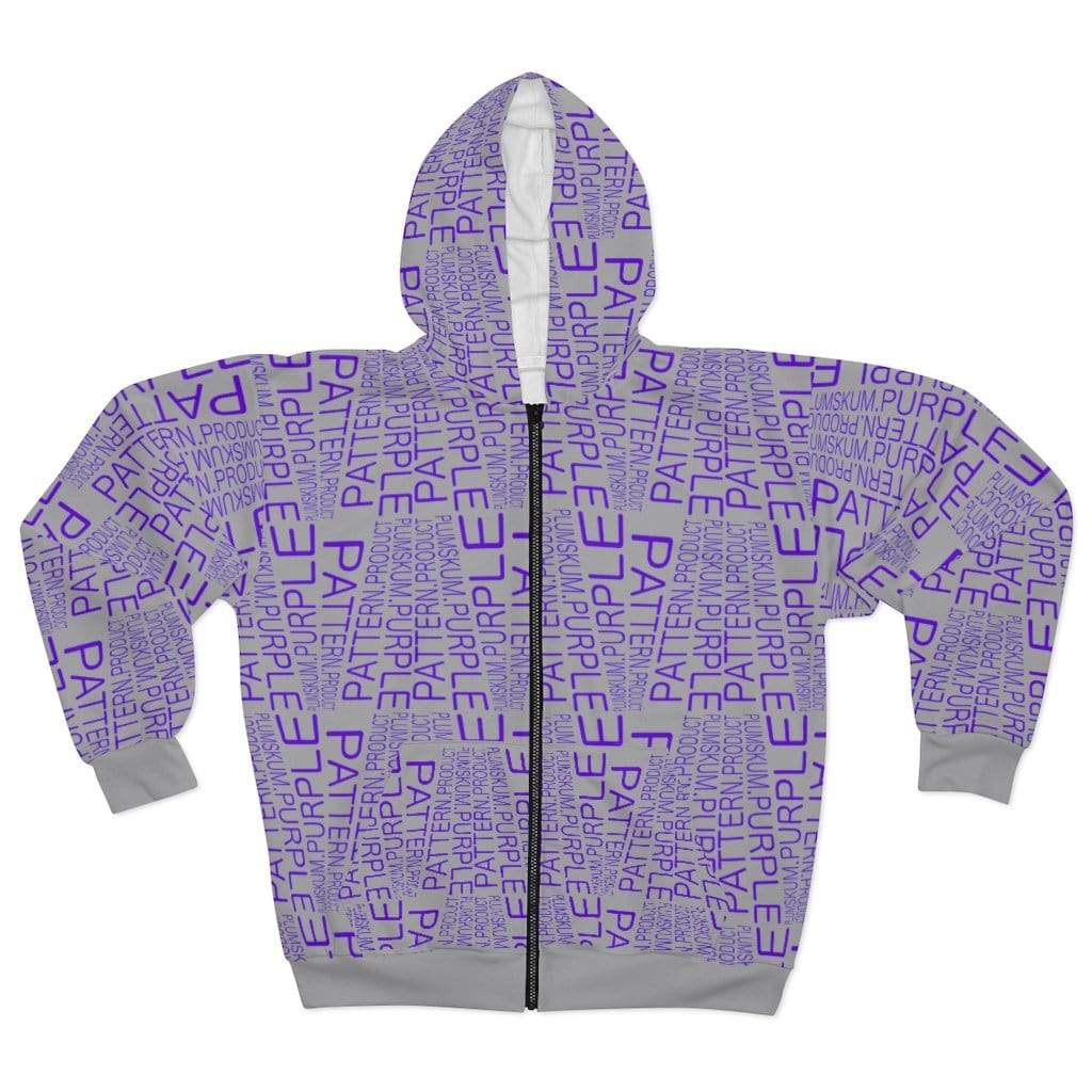 Plumskum | Purple | Pattern | Product | Zip Hoodie