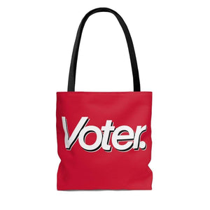 I Am a Voter AOP Tote Bag Red