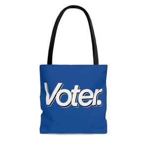 I Am a Voter AOP Tote Bag Blue