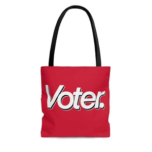 I Am a Voter AOP Tote Bag Red