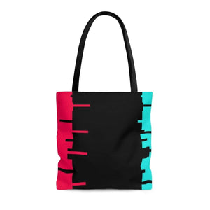 Printify Bags Medium Glitch Aesthetic Tote Bag By Plum