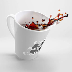 Printify Mug 12oz Coffee-Aesthetic.com Big Grey Latte mug