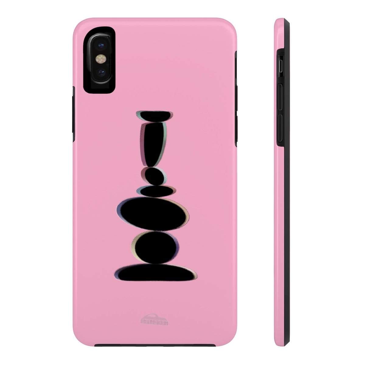 Printify Phone Case iPhone X Tough Plumskum Zen Balanced Stones Artwork Phone Case
