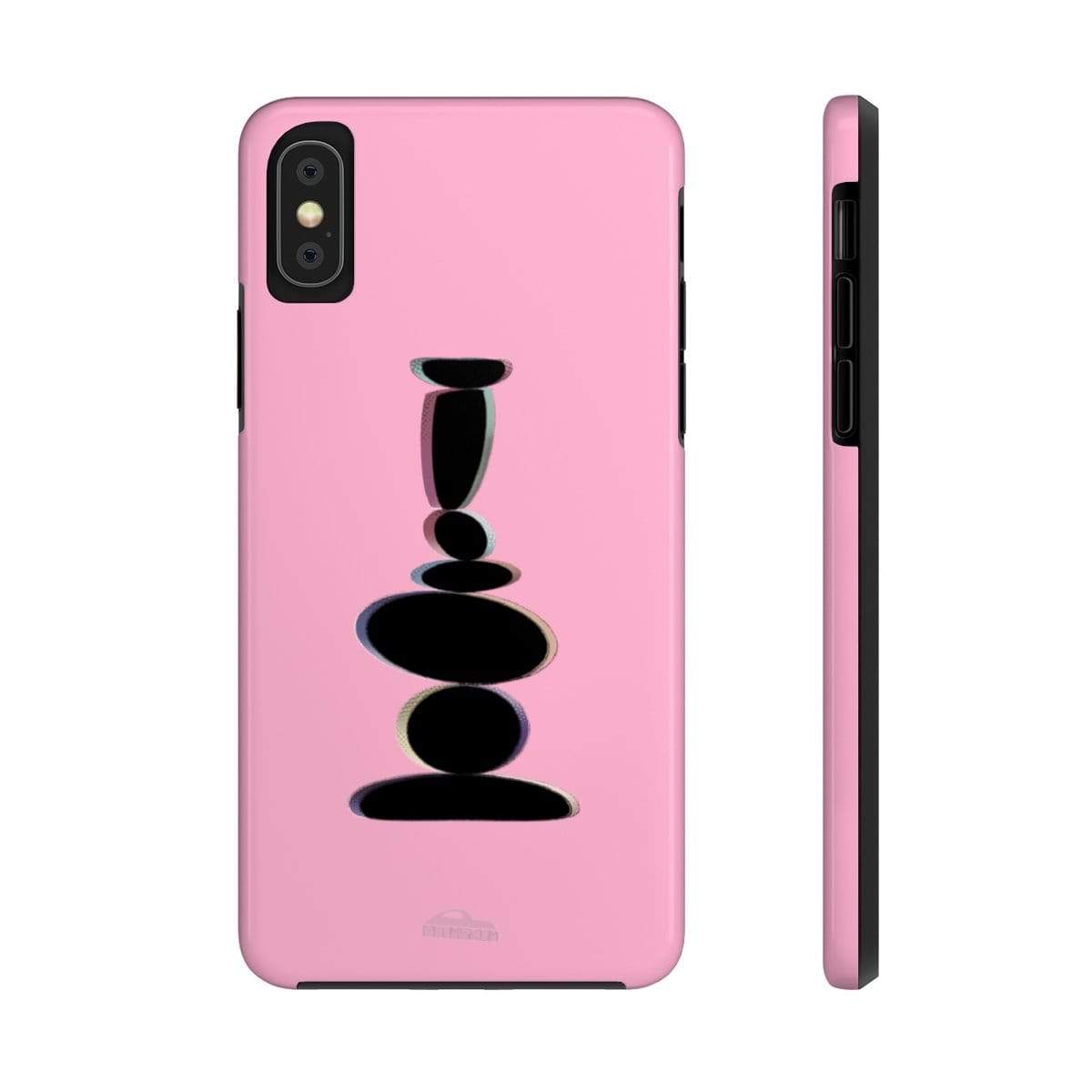 Printify Phone Case iPhone XS Plumskum Zen Balanced Stones Artwork Phone Case