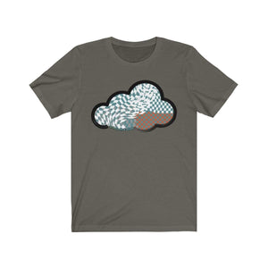 Printify T-Shirt Army / L Checker Art Clouds T-Shirt