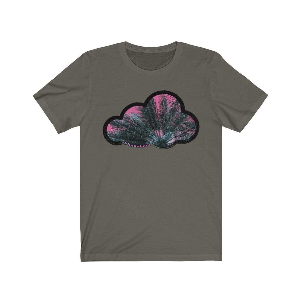 Printify T-Shirt Army / M Palm Sky Art Clouds T-Shirt