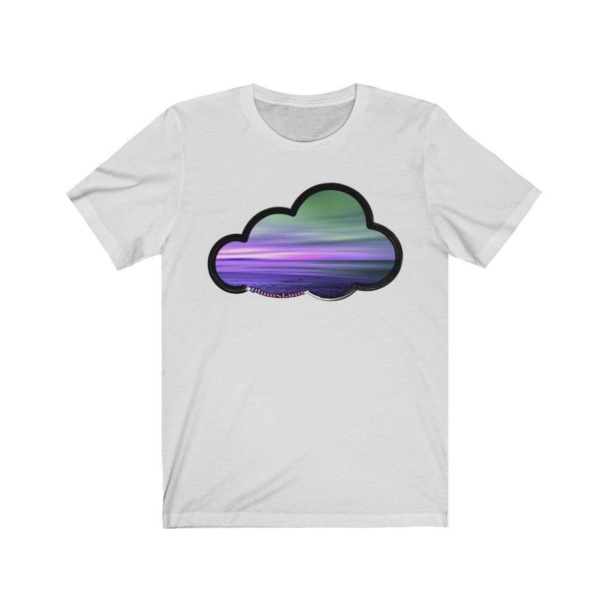Printify T-Shirt Ash / M Beaches Art Clouds Tee