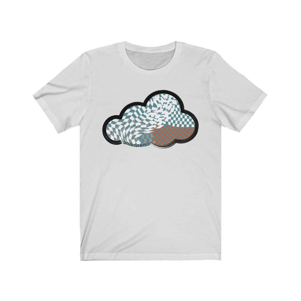 Printify T-Shirt Ash / M Checker Art Clouds T-Shirt