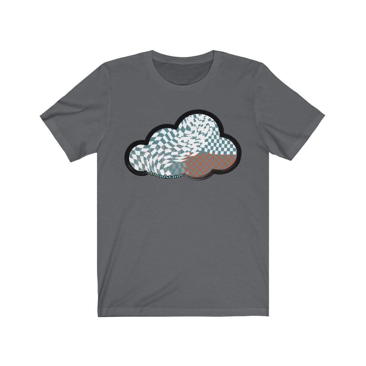 Printify T-Shirt Asphalt / M Checker Art Clouds T-Shirt