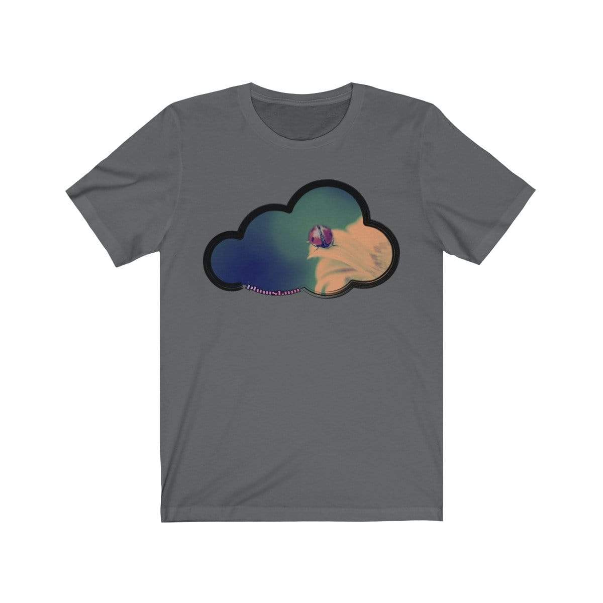 Printify T-Shirt Asphalt / M Ladybug Art Clouds Tee