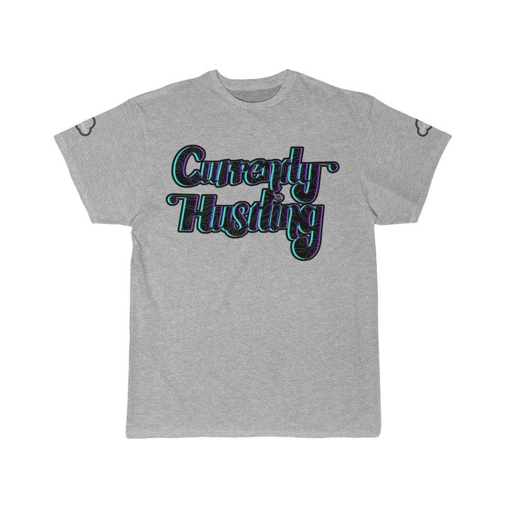 Printify T-Shirt Athletic Heather / S Right Now Hustle | Hand Lettering Artwork Tee by Plumskum
