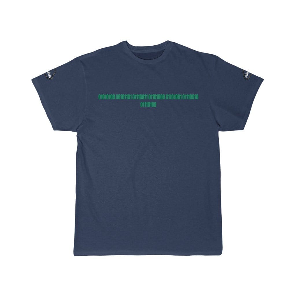 Printify T-Shirt Athletic Navy / S The Binary = T-Shirt