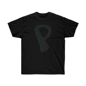 Printify T-Shirt Black / S Dark Checkered, Glitchy, Capital P T-Shirt