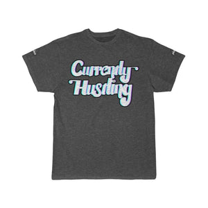 Printify T-Shirt Charcoal Heather / S Right Now Hustle | Hand Lettering Artwork Tee by Plumskum