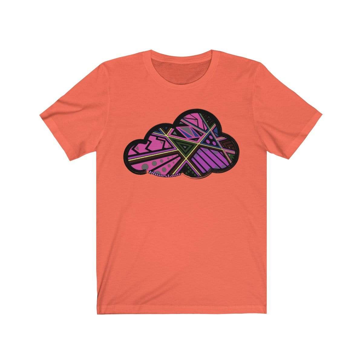 Printify T-Shirt Coral / M Abstract Art Clouds Tee
