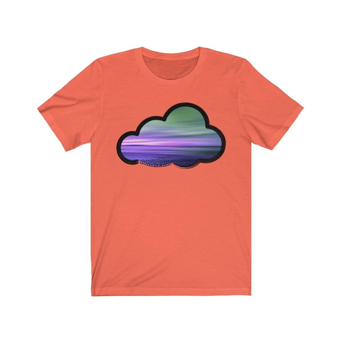 Printify T-Shirt Coral / M Beaches Art Clouds Tee