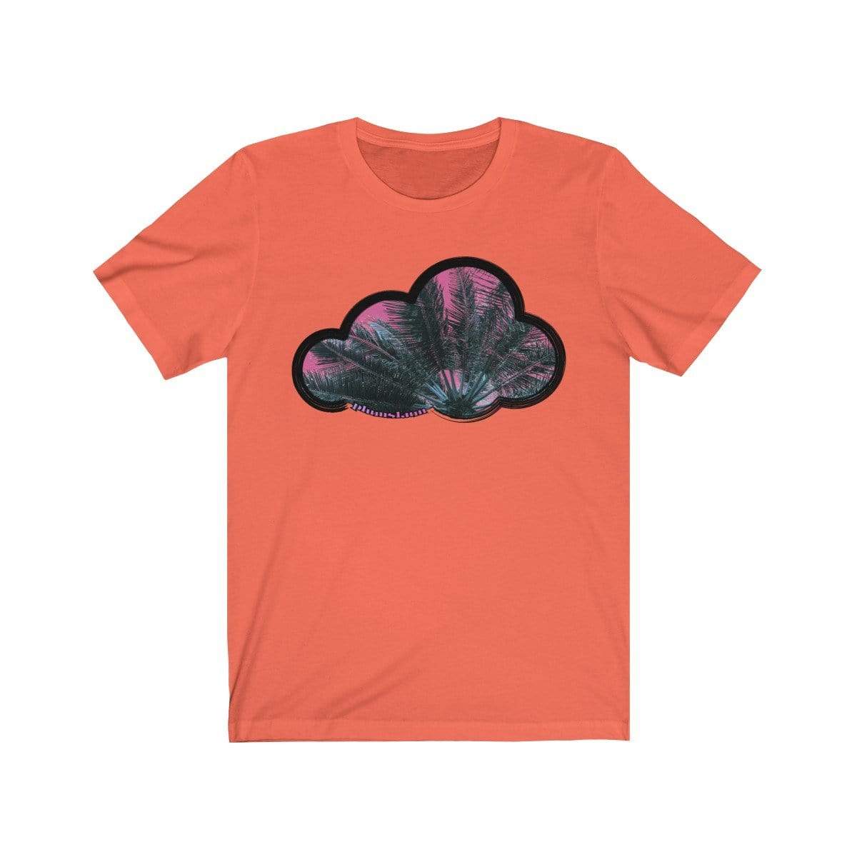 Printify T-Shirt Coral / M Palm Sky Art Clouds T-Shirt