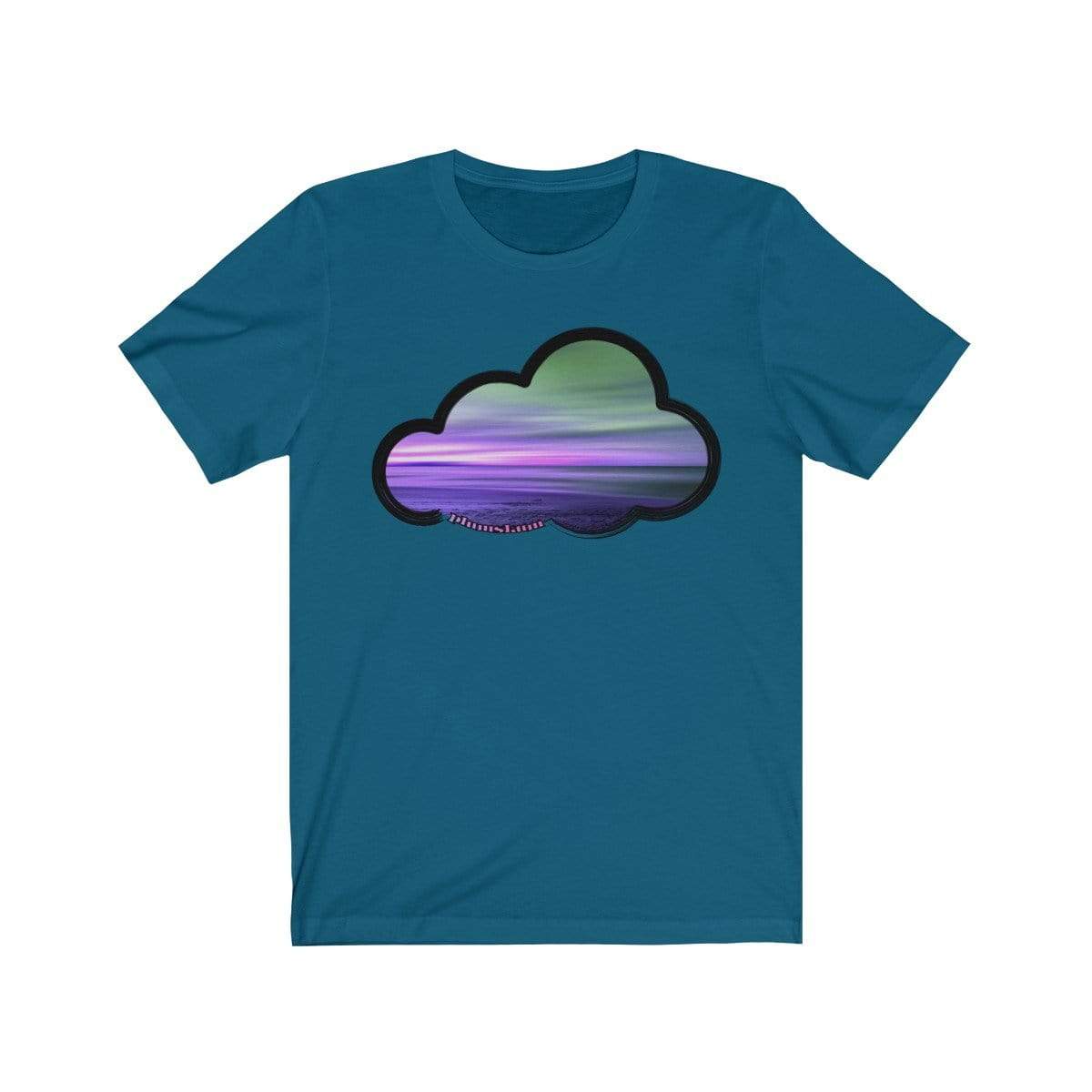 Printify T-Shirt Deep Teal / M Beaches Art Clouds Tee
