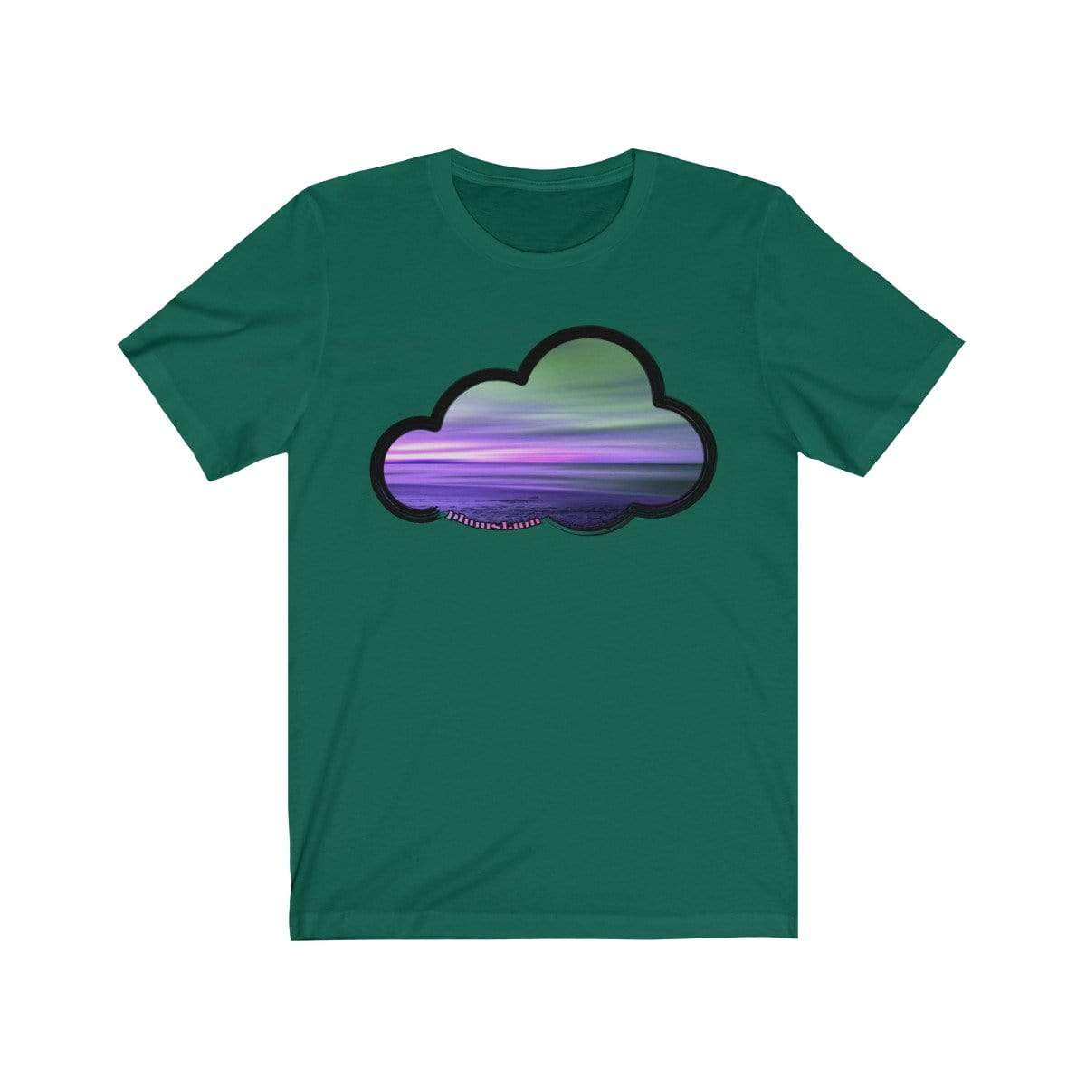 Printify T-Shirt Evergreen / M Beaches Art Clouds Tee