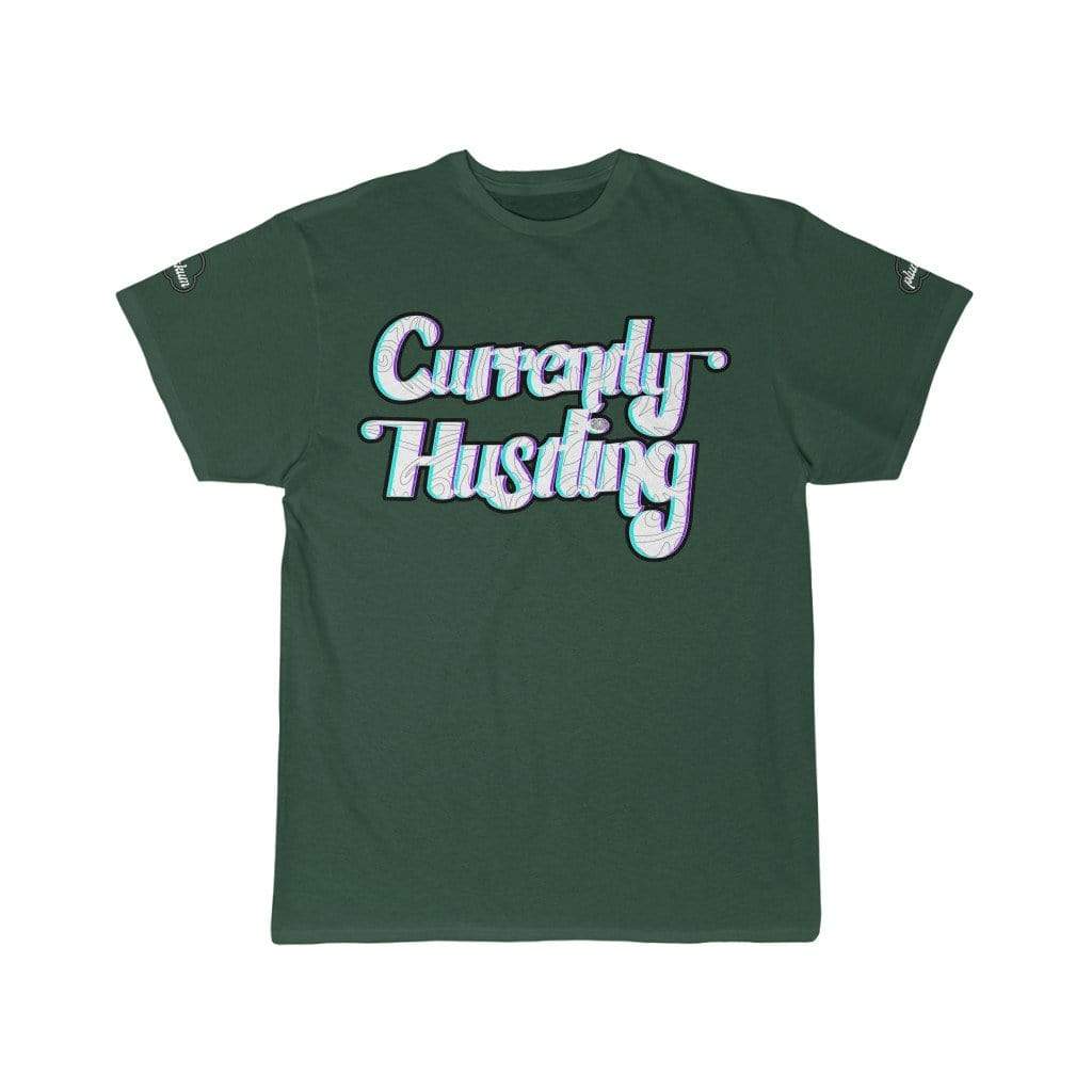 Printify T-Shirt Forest / S Right Now Hustle | Hand Lettering Artwork Tee by Plumskum