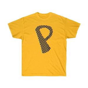 Printify T-Shirt Gold / S Dark Checkered, Glitchy, Capital P T-Shirt